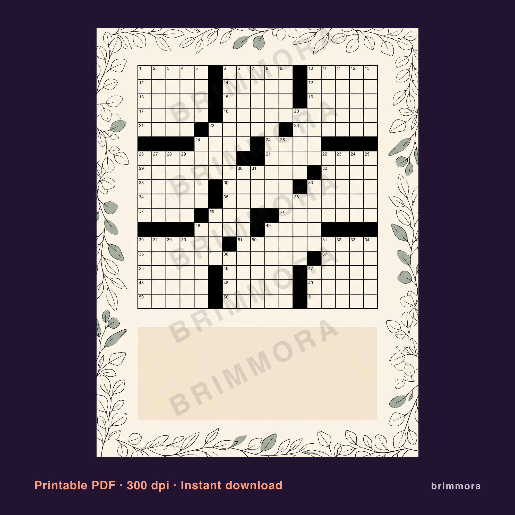 custom crossword puzzle wedding gift, personalized crossword print for couple, printable pdf 30x40 cm